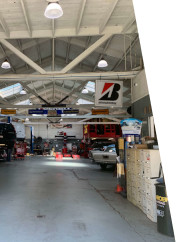 Interior shot of the bays at All Tire in San Francisco